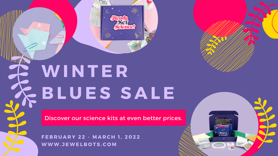 Winter blues sale with 20% off all our science kits