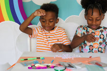 Load image into Gallery viewer, Jewelbits Science Kits: Hello World, Lava -  DIY Party Set (2 White Bands)