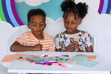Load image into Gallery viewer, Jewelbits Science Kits: Hello World, Lava -  DIY Party Set (2 White Bands)