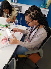 Load image into Gallery viewer, Jewelbits Science Kits: Hello World, Neon -  DIY Party Set (2 White Bands)